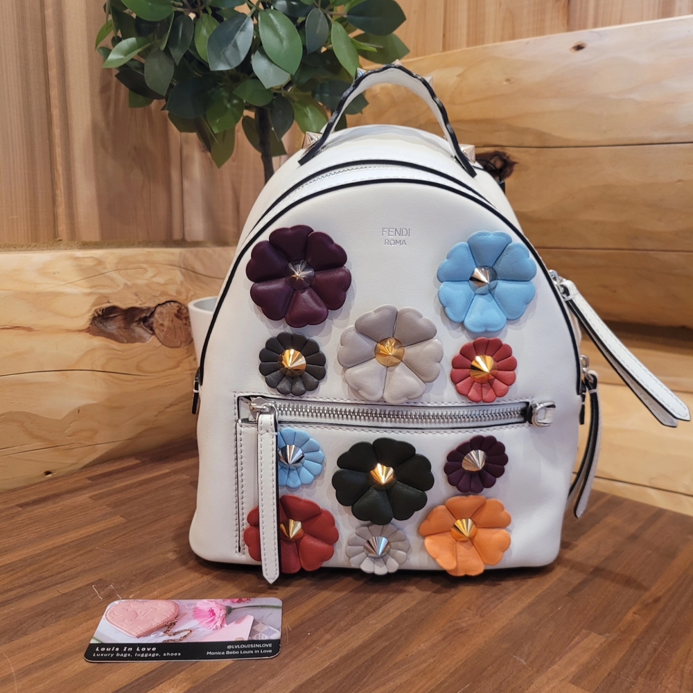 Fendi Multicolor Floral Backpack